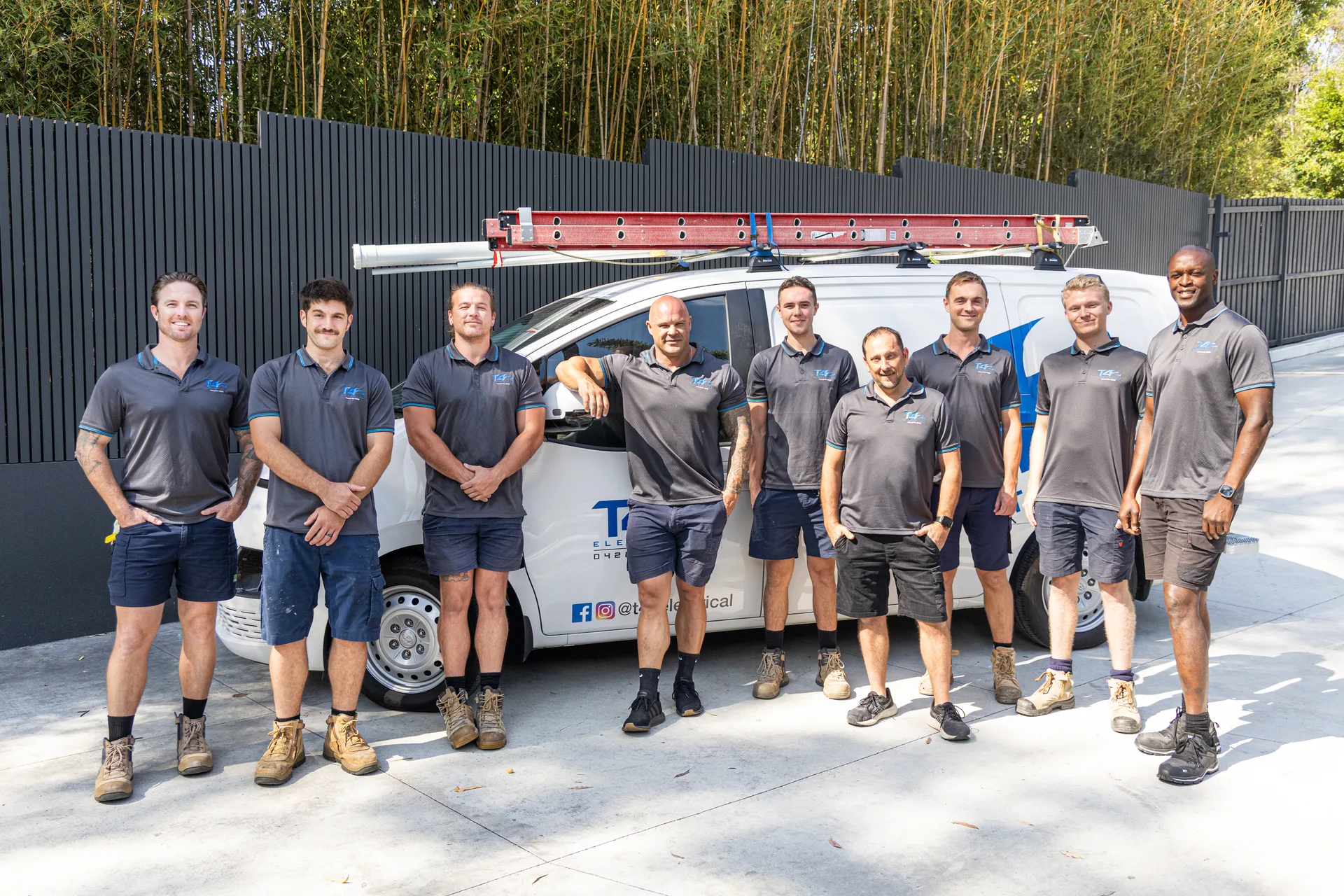 The Air Conditioning Elanora team with a service van